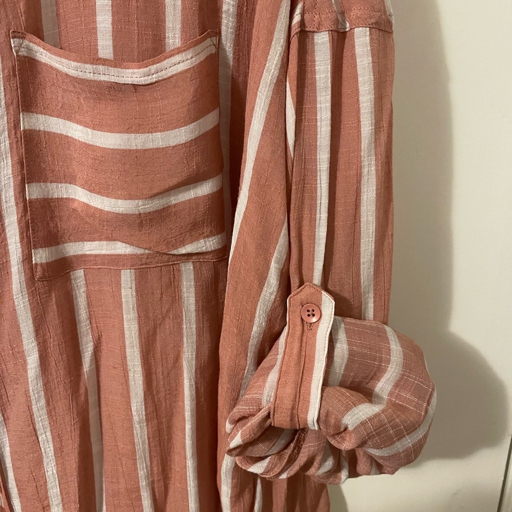 Torrid Striped Button Down - image 3